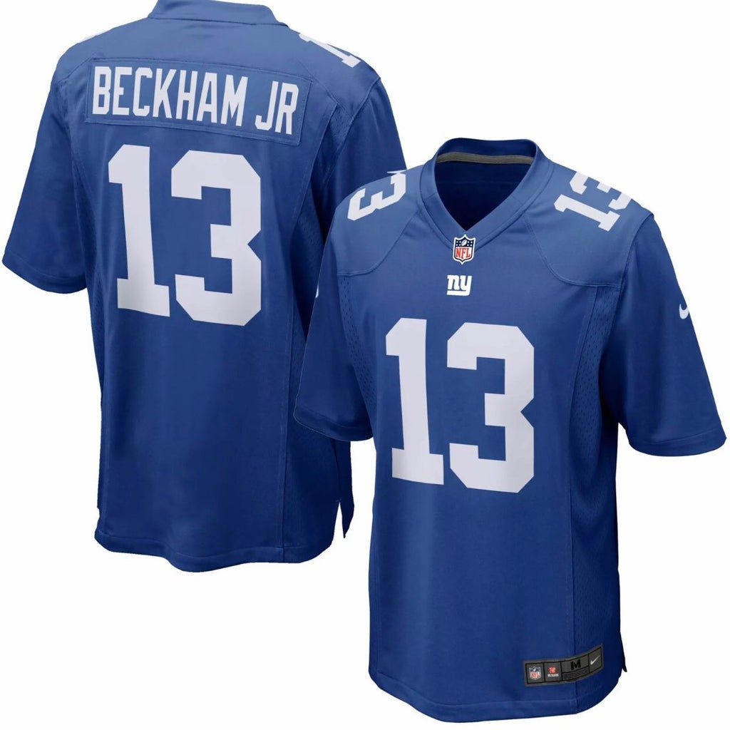 Men New York Giants 13 Beckham JR Nike Roaly Game Player NFL Jersey